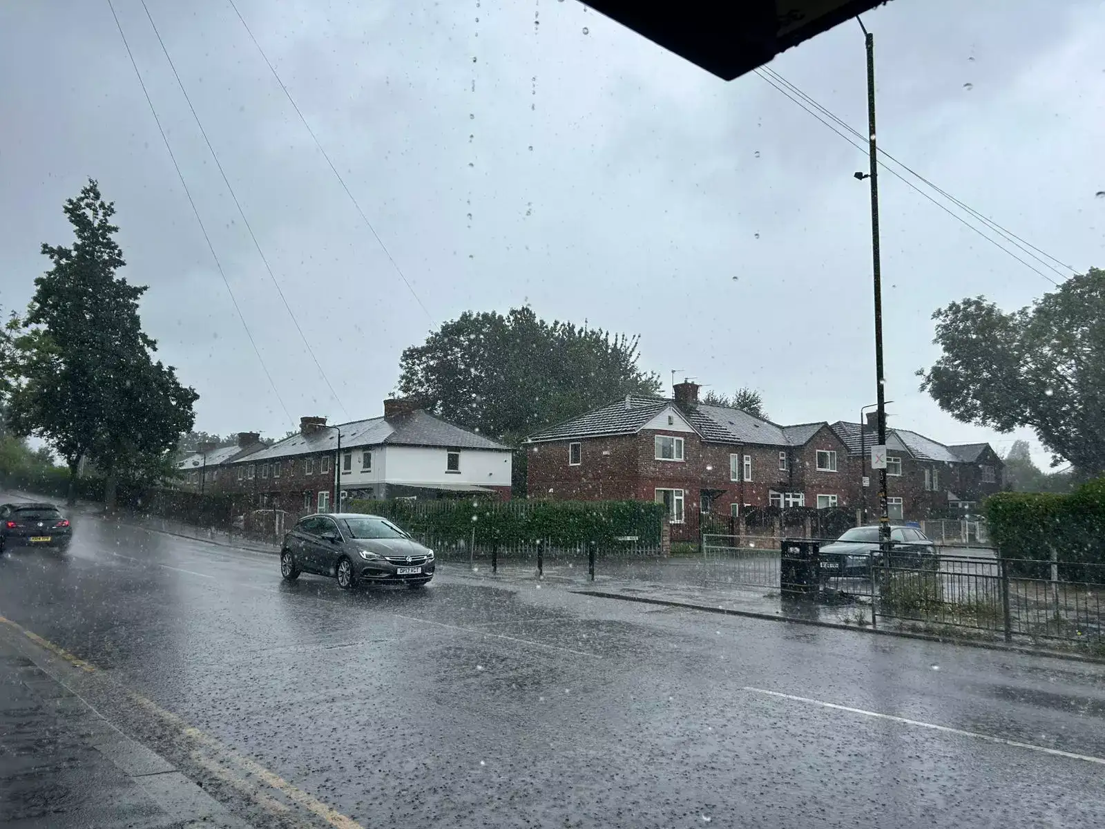 Heavy rain in Manchester Heavy rain in Manchester