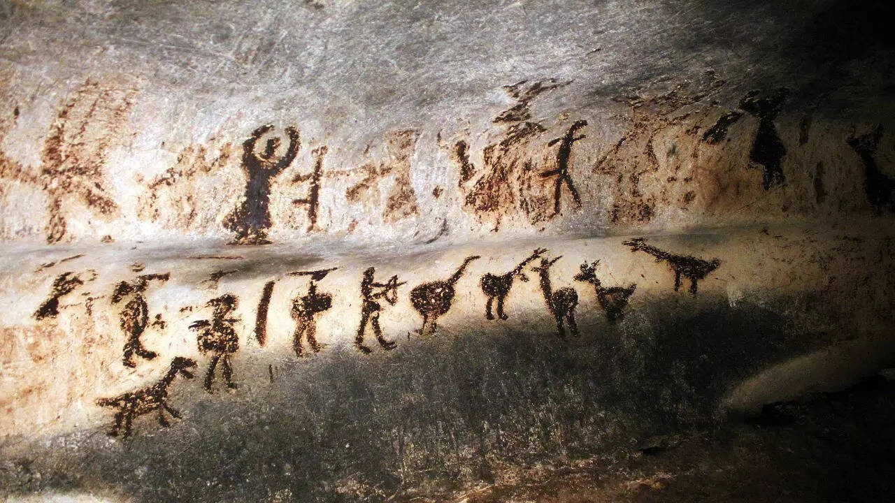 Prehistoric cave painting