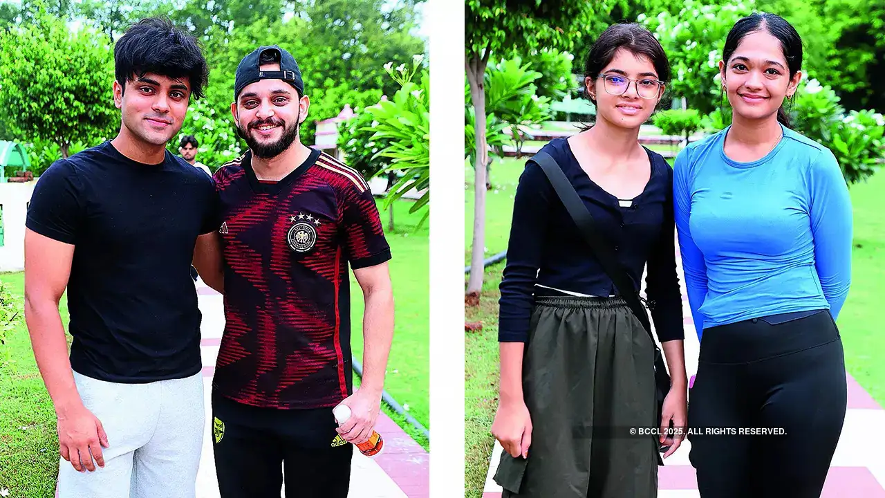 (L) Archit and Omair (R) Devanshi and Anisha (L) Archit and Omair (R) Devanshi and Anisha