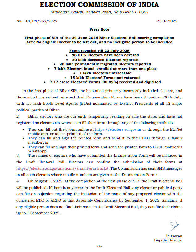 EC's notification