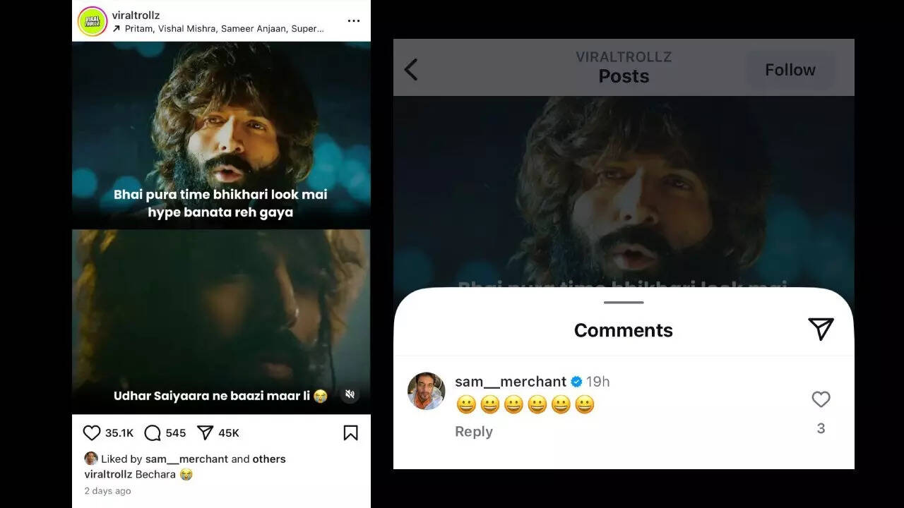 Sam Merchant reacts