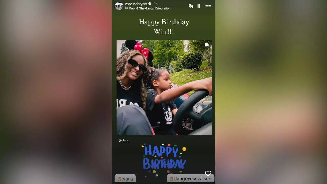 Vanessa Bryant sends birthday wishes to Ciara and Russell Wilson's son Win