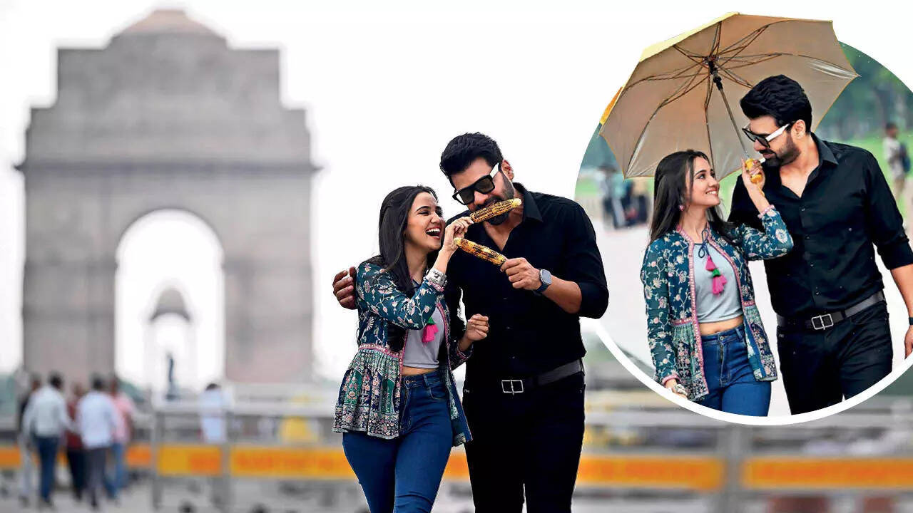 Ashi Singh and Shabir Ahluwalia’s date with Delhi was made special with smoky bhuttas and a light drizzle
