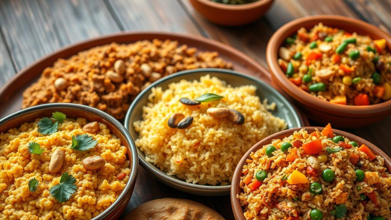 Wholesome Indian Comfort Food Spread