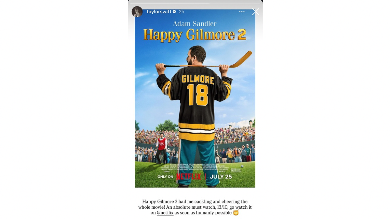 ​Taylor Swift Can’t Stop Cheering for Travis Kelce in Netflix’s ‘Happy Gilmore 2’