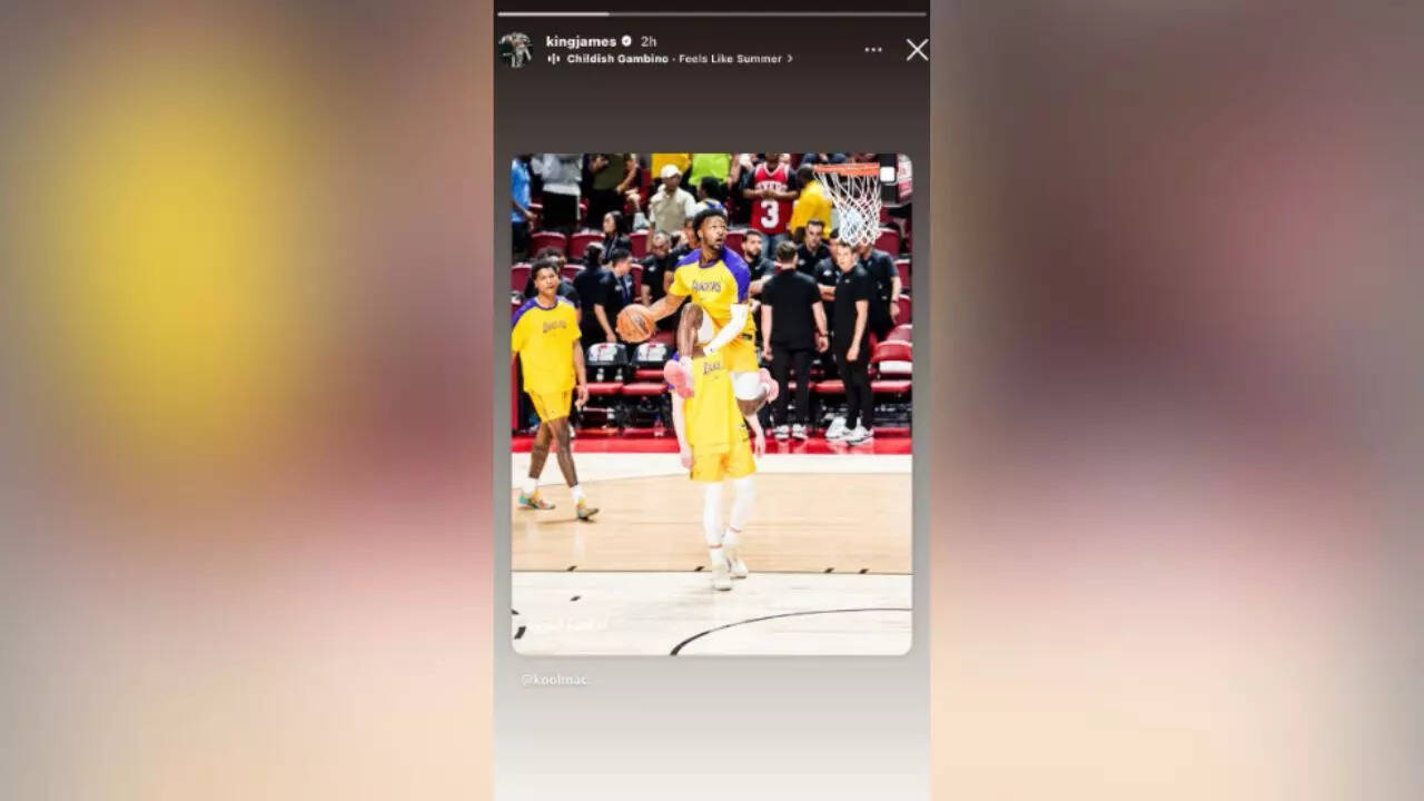 Lebron James' Instagram Story