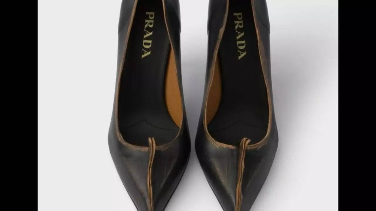 Netizens react to Prada's pre-worn heels