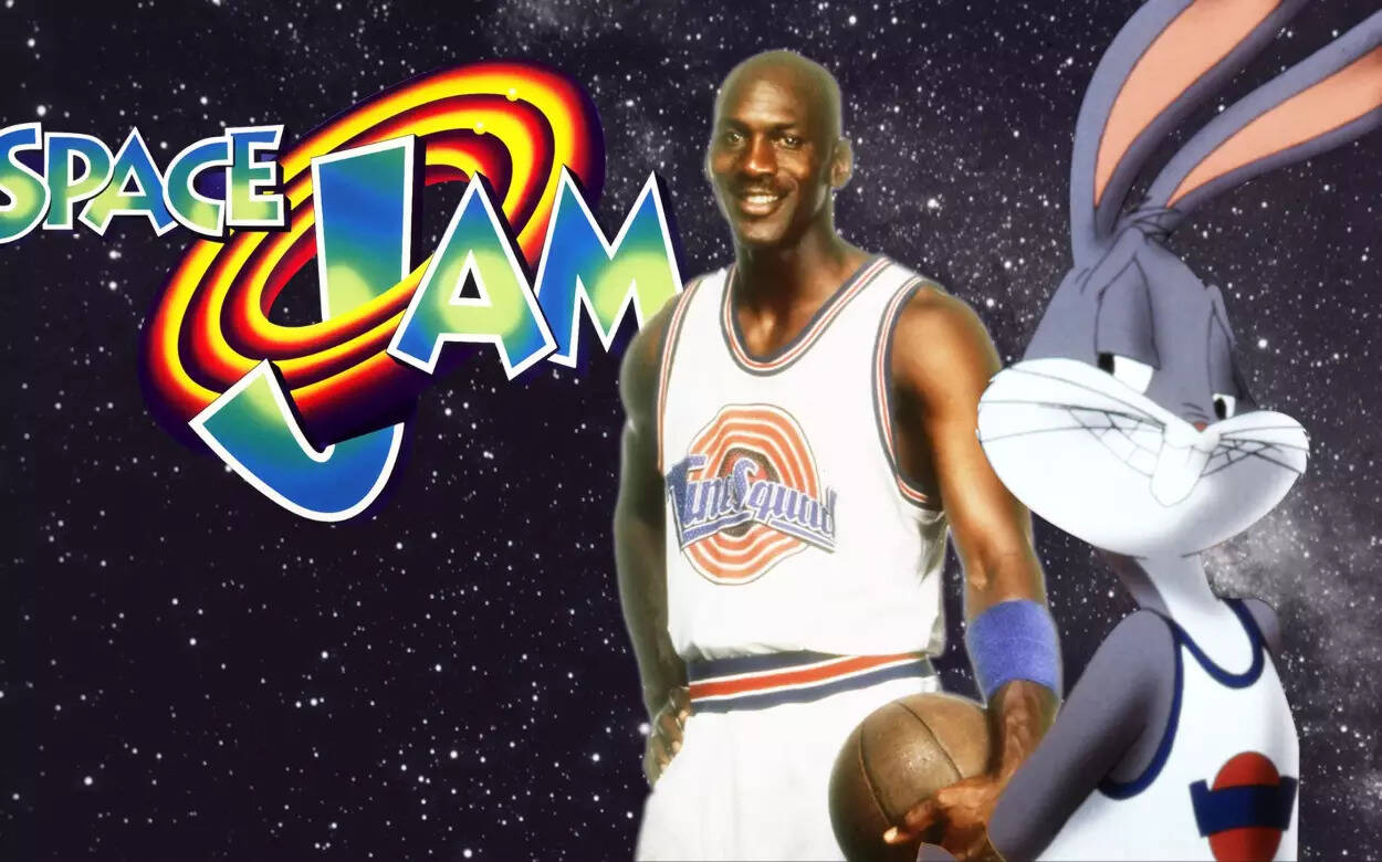 Michael Jordan in the Space Jam movie