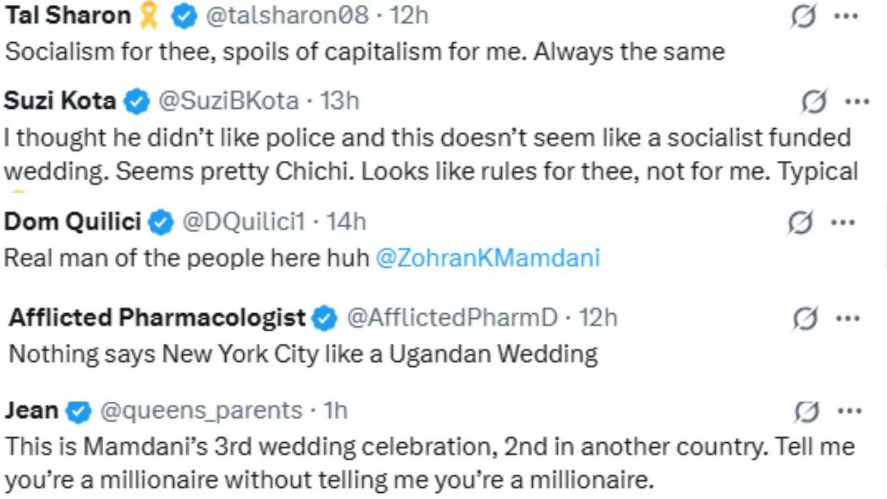 Netizens are also not happy with Mamdani's guarded & luxurious celebration