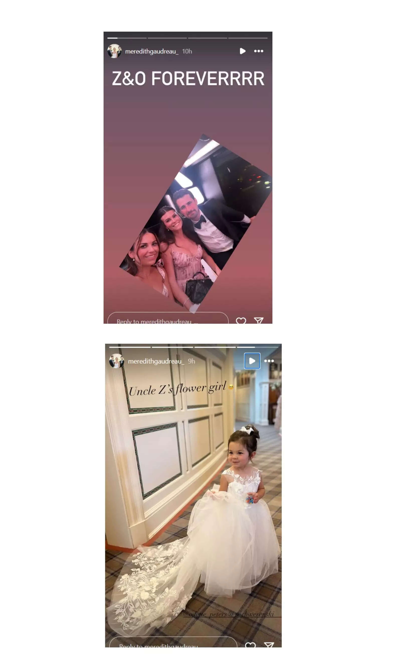Johnny Gaudreau and Meredith, daughter Noa shone as a flower girl