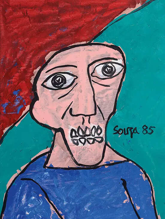 The portrait (above) by Souza is part of his ‘Head’ series works
