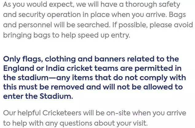 Site rules shared by an X user Stadium rules