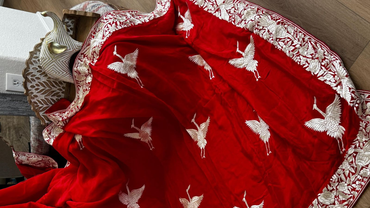Parsi Gara handmade saree