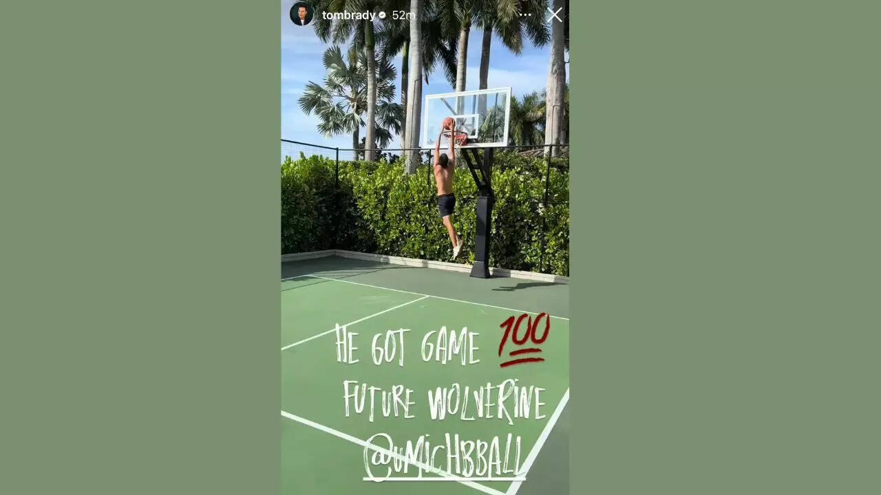 Tom Brady believes his son deserves a Michigan basketball shot (Tom Brady/Instagram) Tom Brady's Insta post
