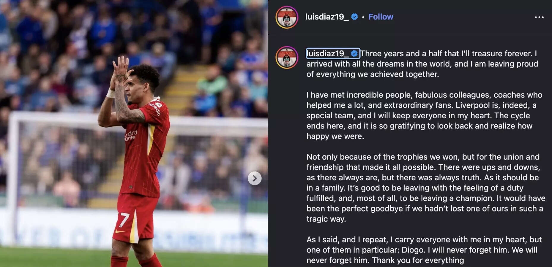 Luis Diaz Instagram