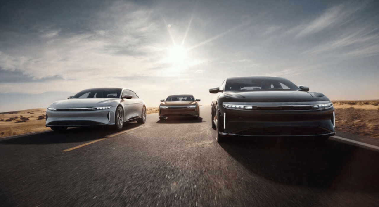 The car was assembled at Lucid’s Saudi Advanced Manufacturing Plant in King Abdullah Economic City, launched in 2023, aiming for 155,000 vehicles annually/ Image: Lucid Lucid Saudi arabia