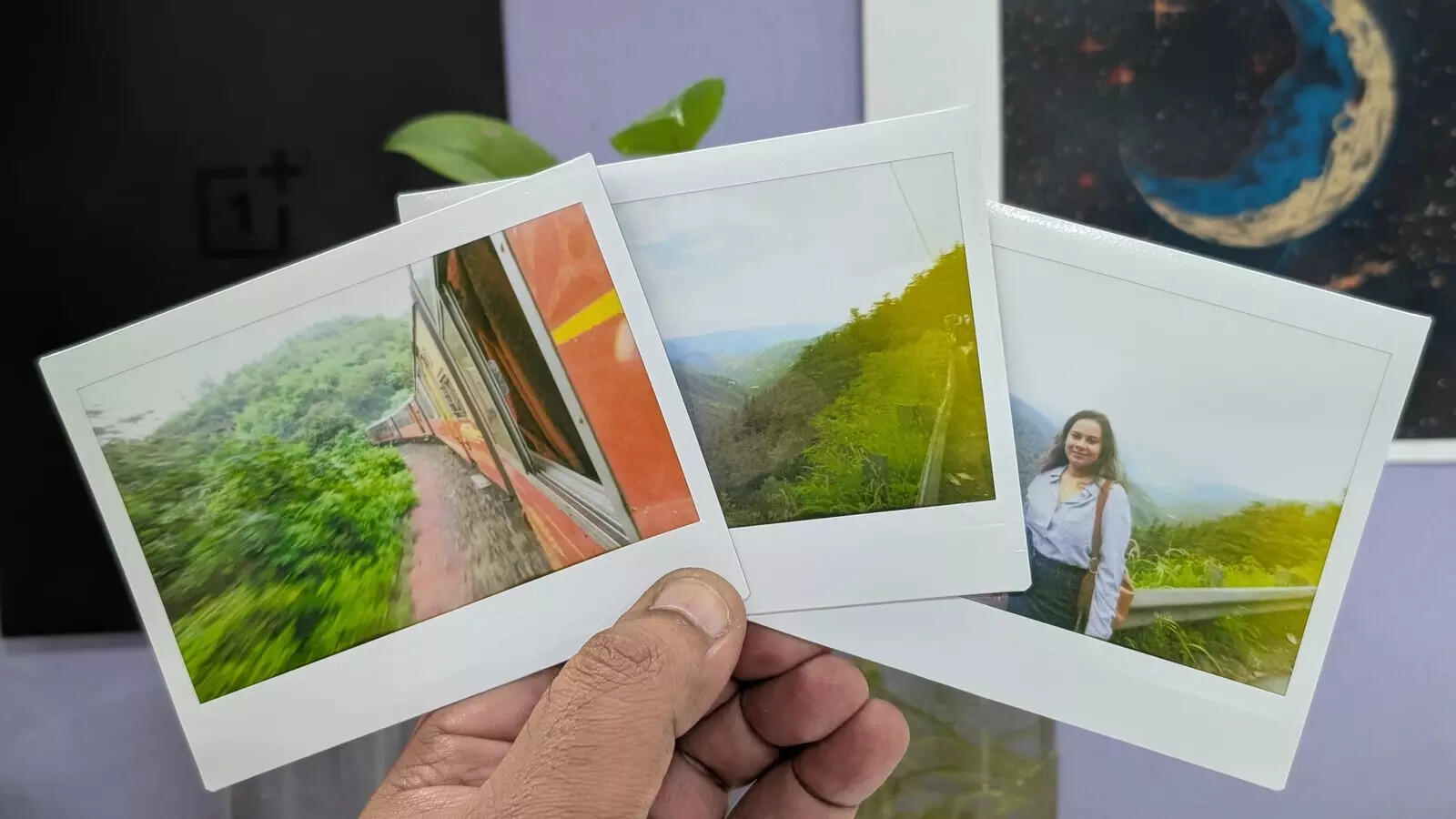 Prints of photos taken on Instax Wide Evo