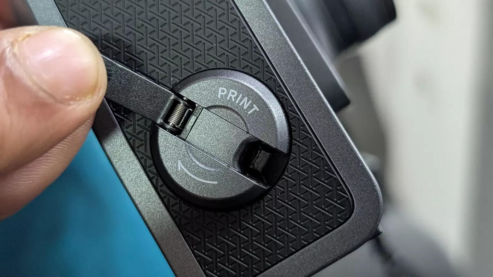 Manual crank for printing photos