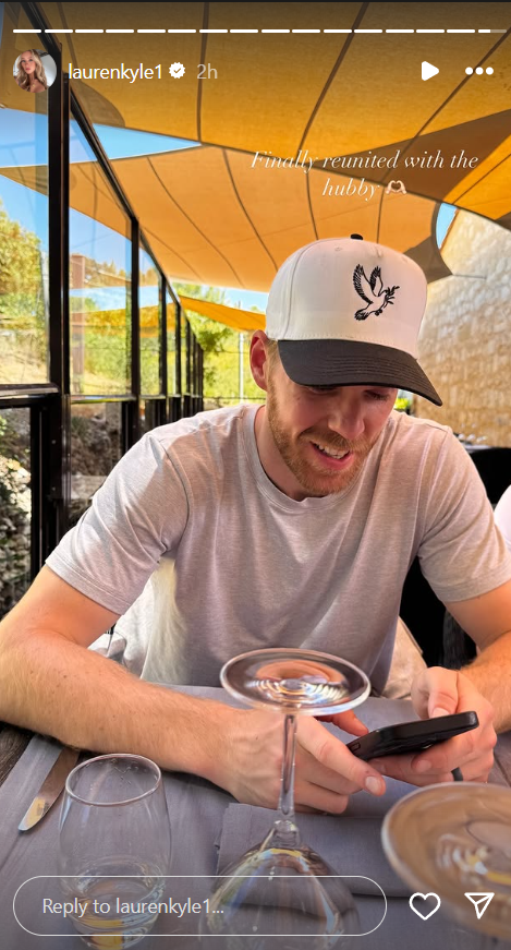 Connor McDavid and Lauren have a nice moment in Provence