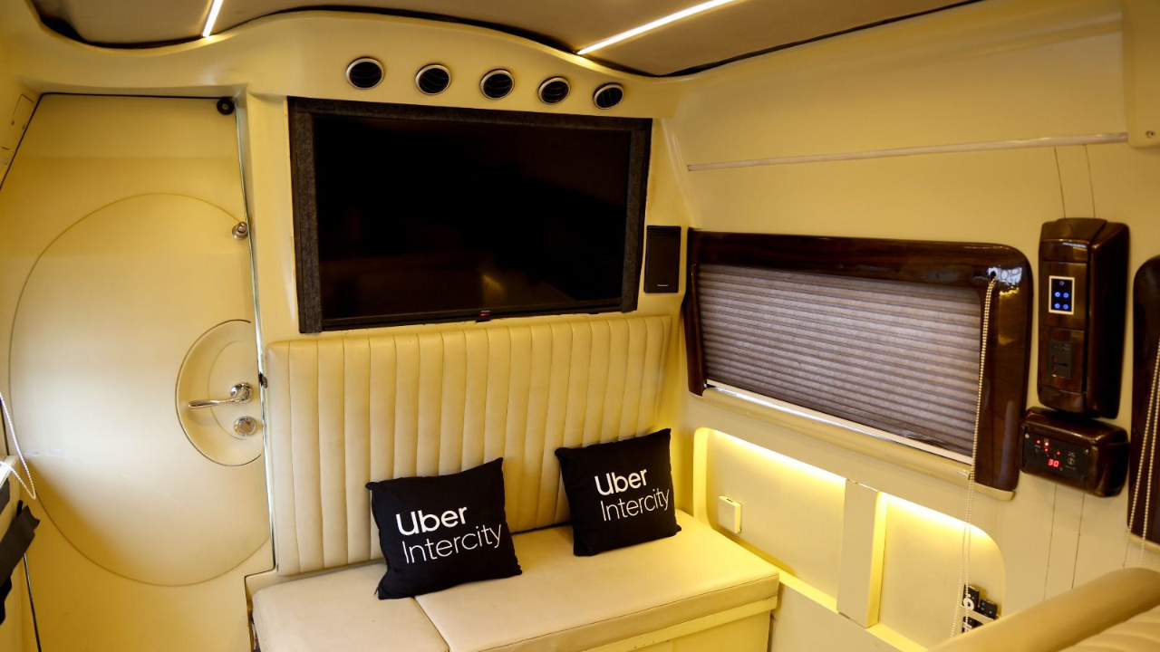 Designed for 4–5 passengers, each vehicle comes equipped with comfort-focused amenities including a television, mini-fridge, microwave, and onboard lavatories