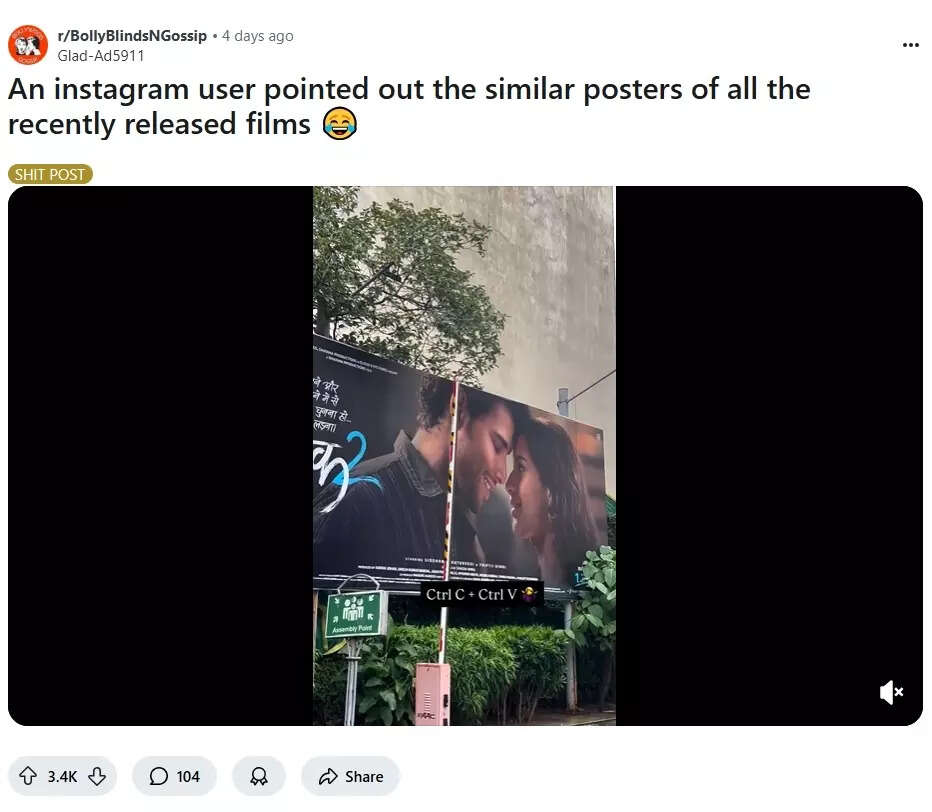 De 'Sayyara', 'Aukh Ki Gustakian' a 'Dhadak 2': Internet Spot Striking Match en carteles de películas, llamando a la tendencia de 'copia'