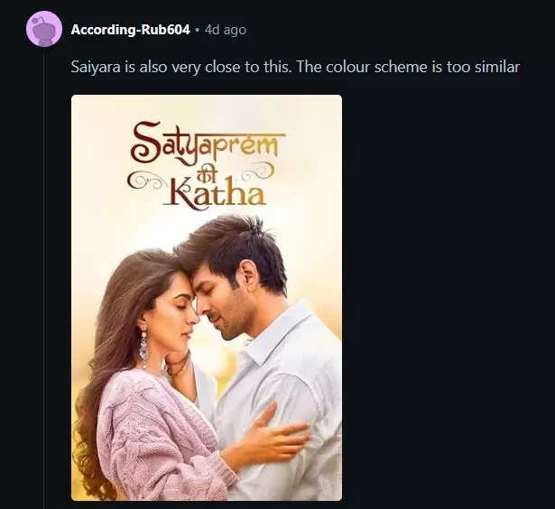 De 'Sayyara', 'Aukh Ki Gustakian' a 'Dhadak 2': Internet Spot Striking Match en carteles de películas, llamando a la tendencia de 'copia'