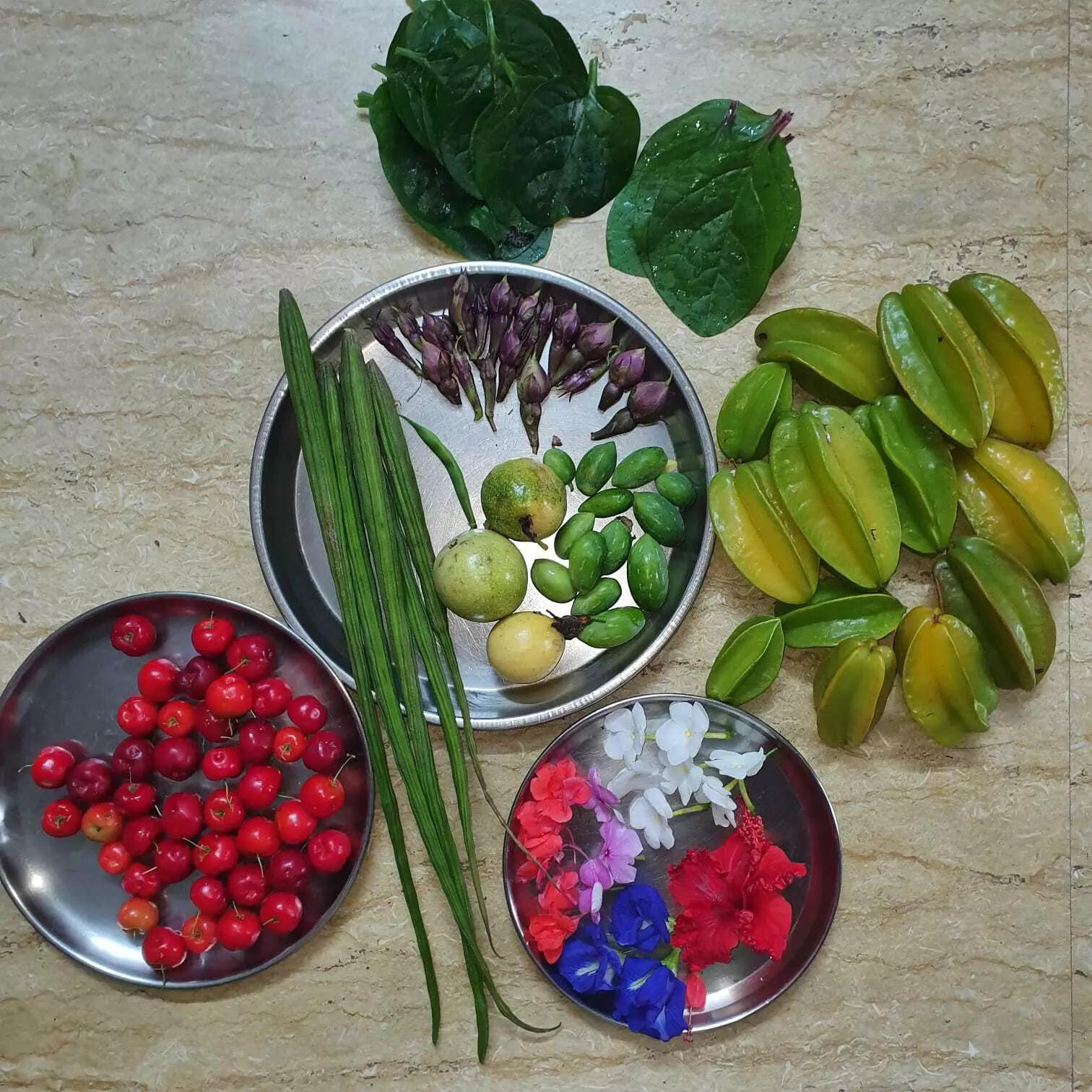 NATURE'S BOUNTY-Harvest from Neelima Gudipati's garden NATURE'S BOUNTY-Harvest from Neelima Gudipati's garden