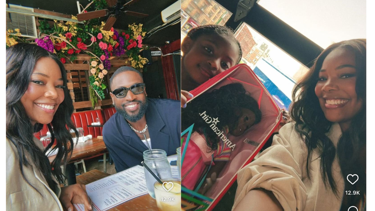 Gabrielle Union, Dwyane Wade & Kaavia ​(Image Source: Ig)