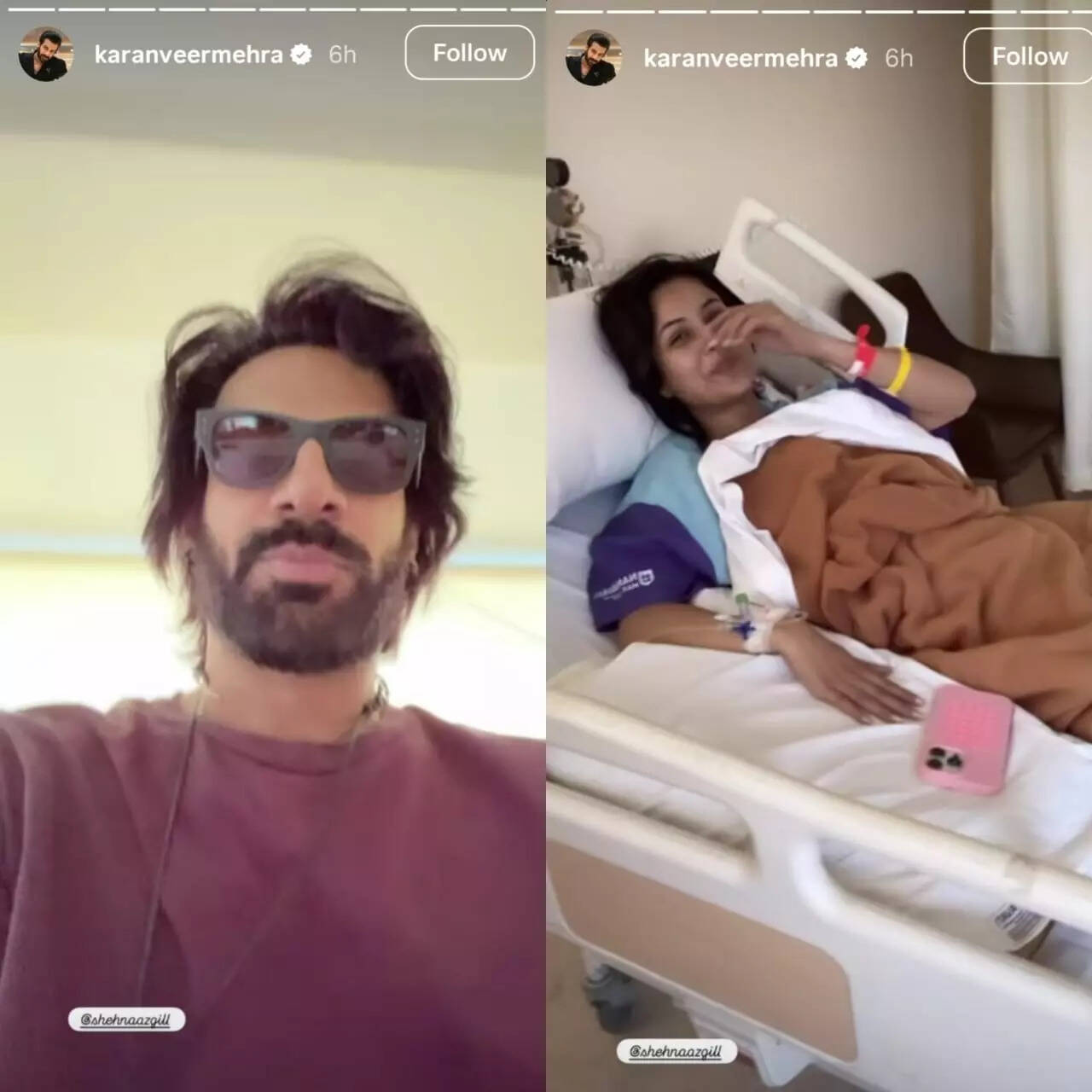 Karan Veer Mehra visits Shehnaaz Gill at hospital as he shares an emotional health update: 'Pray really hard...'