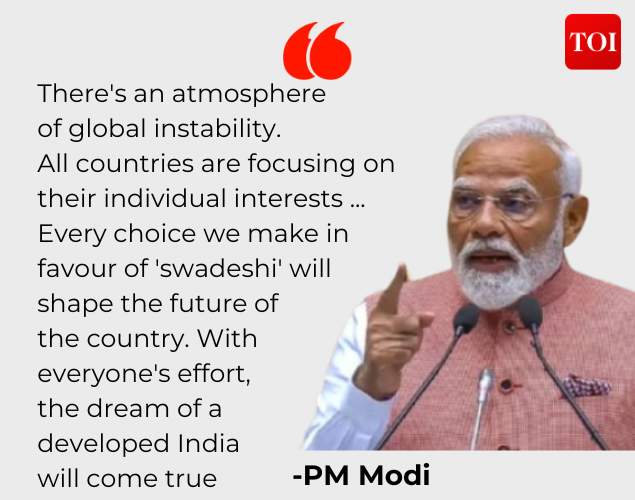 There's an atmosphere of global instability: PM Modi