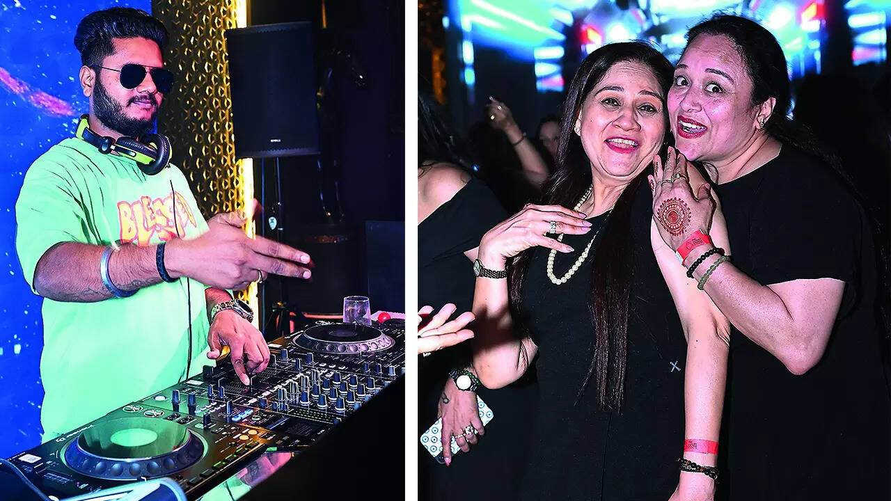 (L) Dj Abhi (R) Anjali and Mona