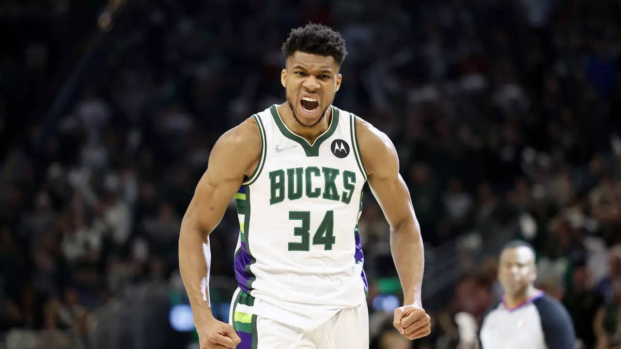 Giannis Antetokounmpo of the Milwaukee Bucks