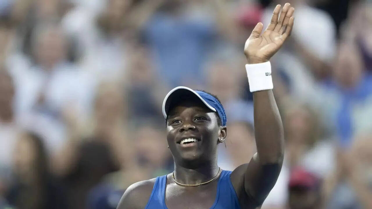 Victoria Mboko will rise to the top-50 of WTA Rankings next week after a big two weeks in Montreal. (AP) Victoria Mboko Canada AP