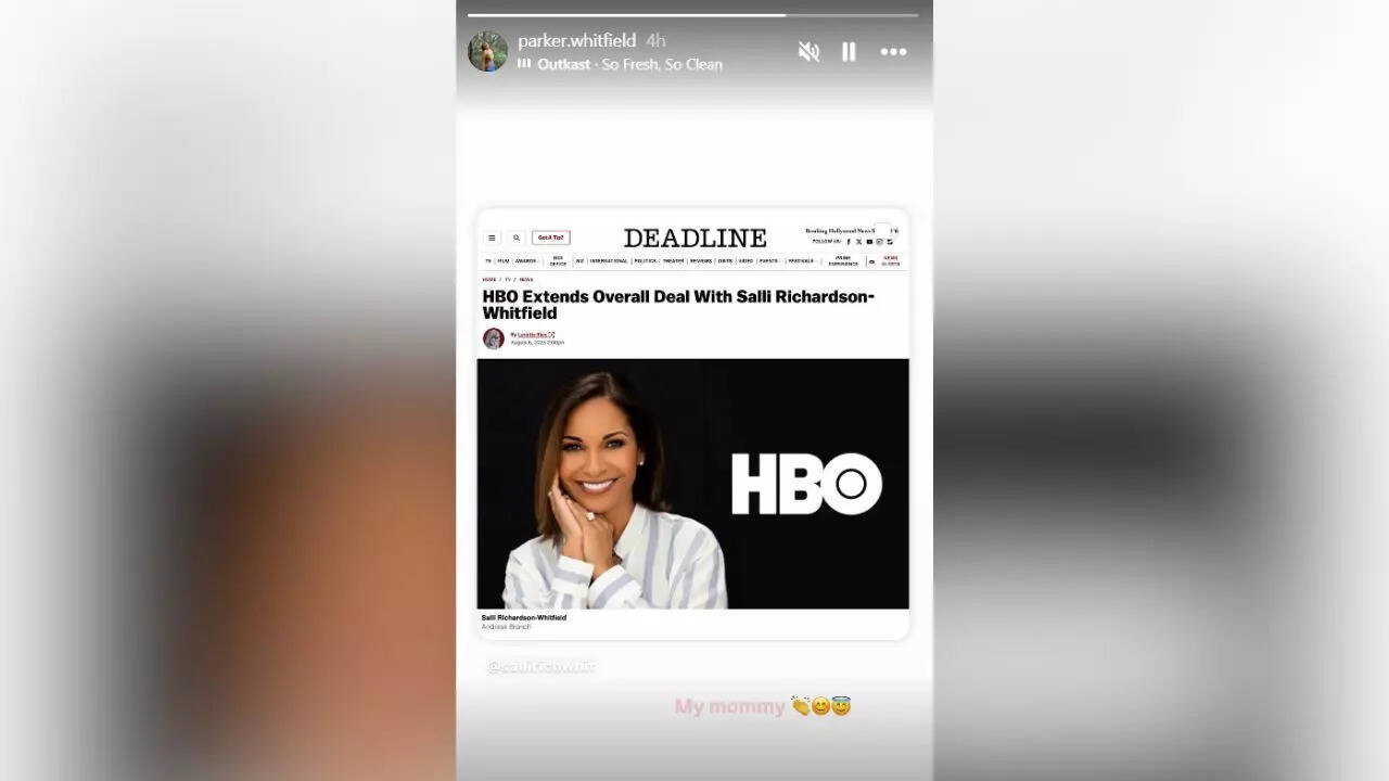 Parker Whitfield's Instagram Story