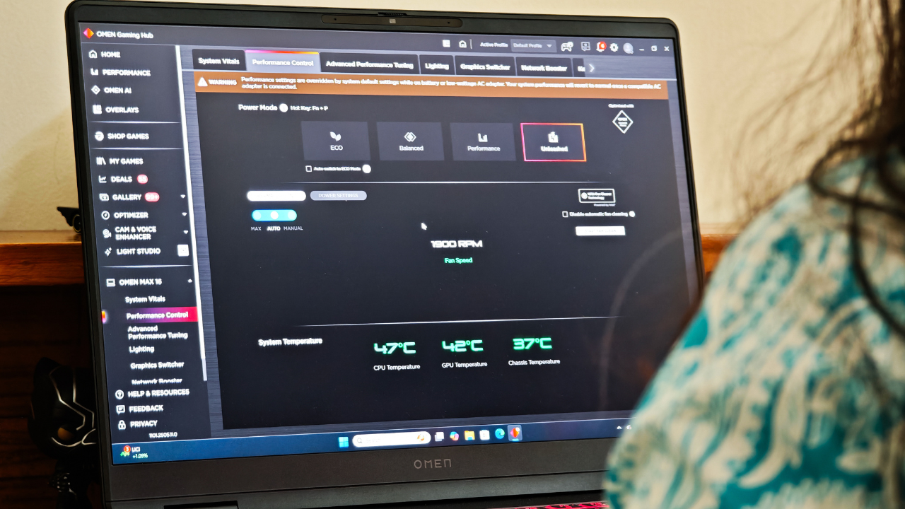 The Omen Gaming Hub is one of those rare well done companion apps you'd find on a gaming laptop