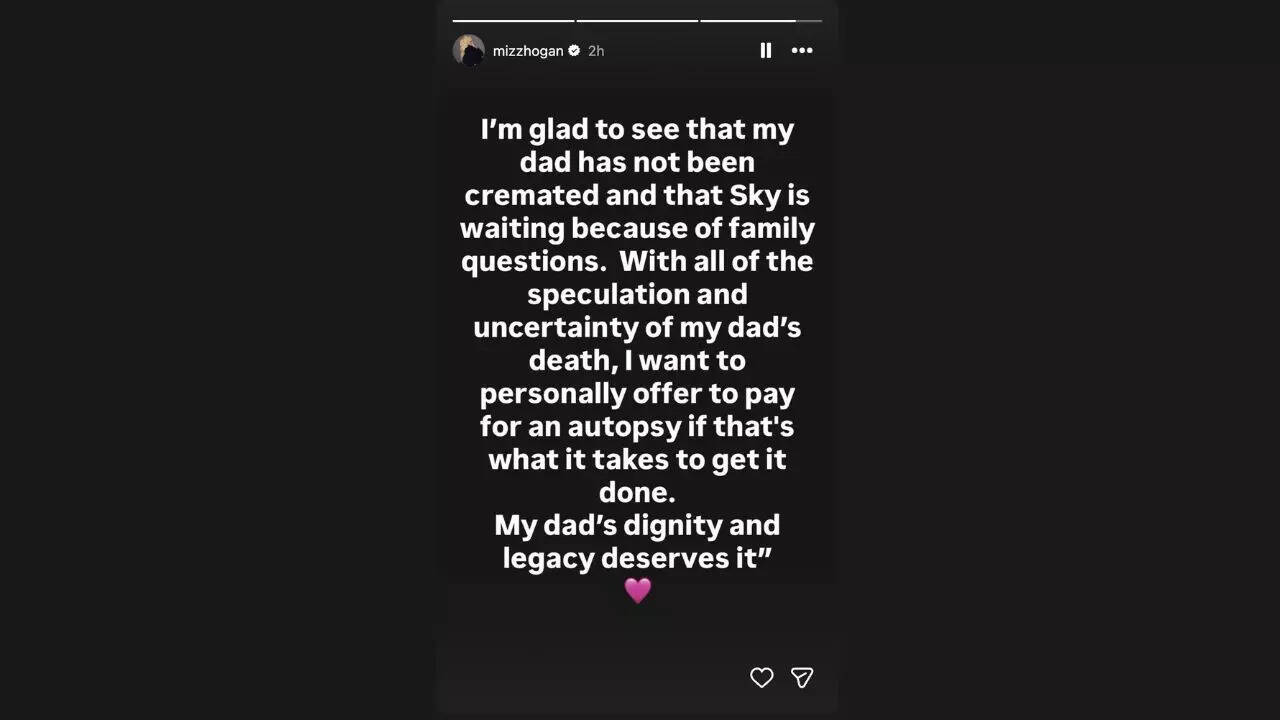 Brooke Hogan on Instagram story