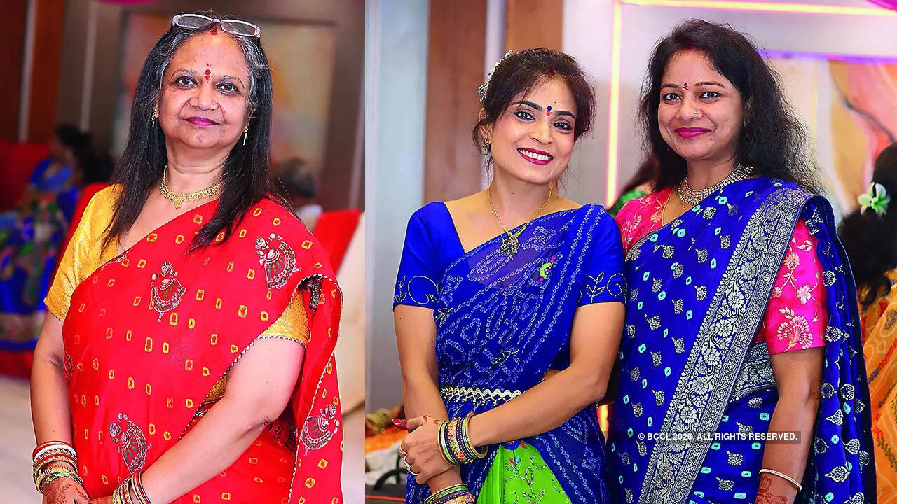 (L) Nivedita Bhattacharya (R) Seema Singh and Poonam Singh