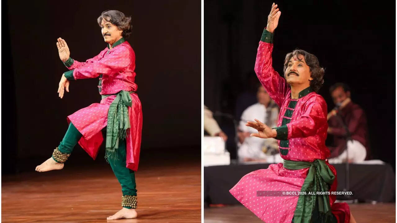 Rajendra Gangani closed the evening with a Kathak recital Rajendra Gangani closed the evening with a Kathak recital