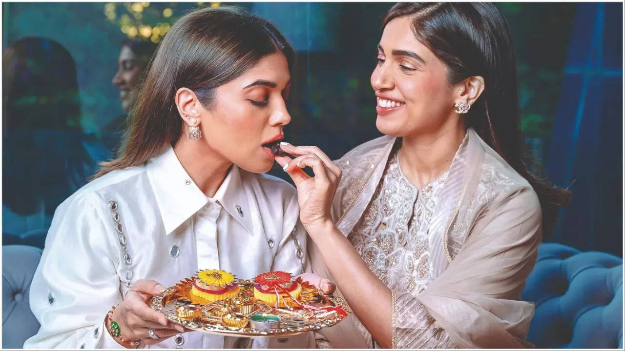Bhumi Pednekar and Samiksha Pednekar celebrate Raksha Bandhan