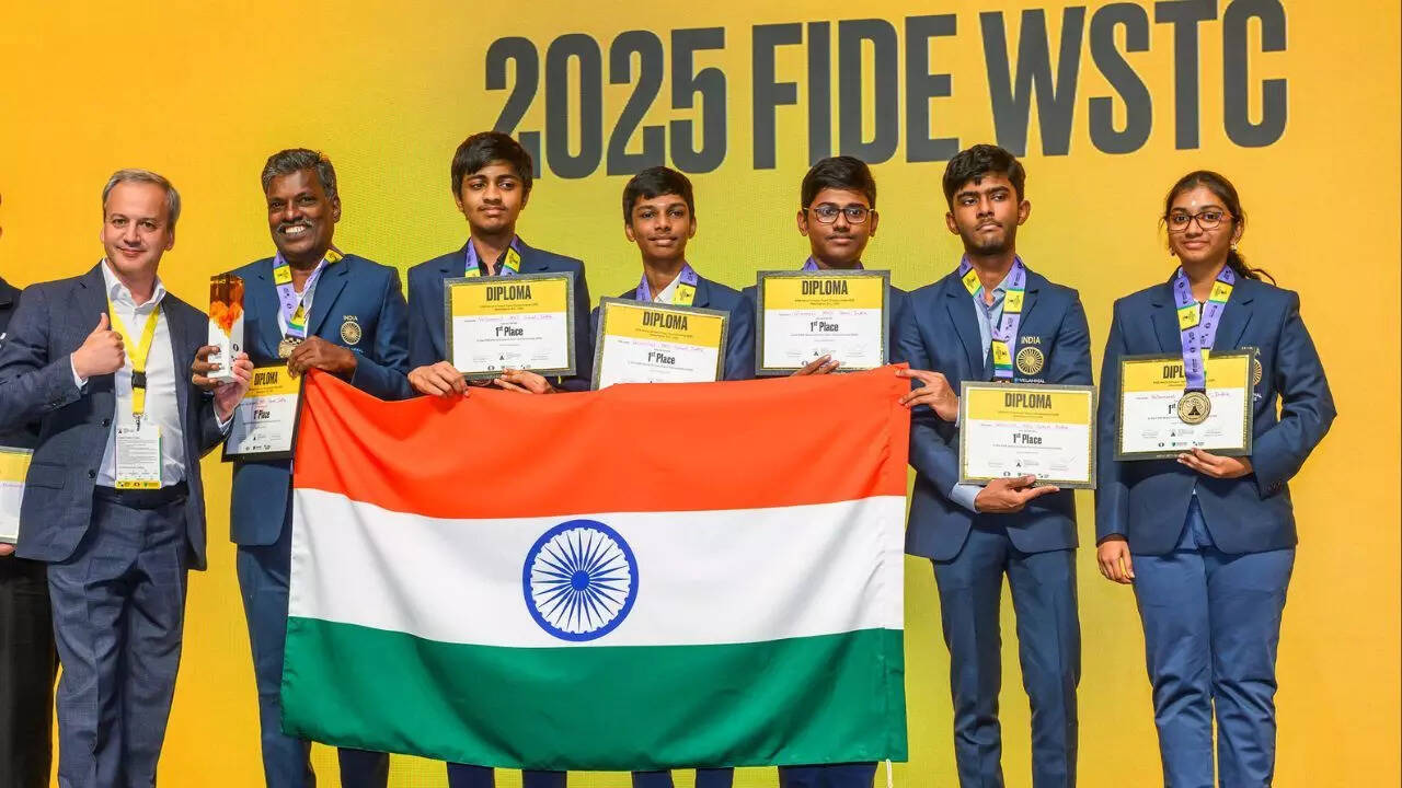 2025 World Schools Team Championship winners (FIDE Photo)