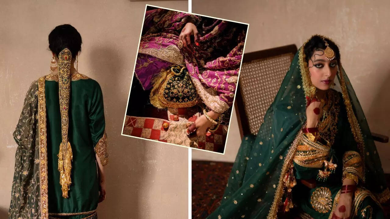​Kiran is an essential element of traditional ensembles in Punjab and Rajasthan (Pics: @divaniindia)
