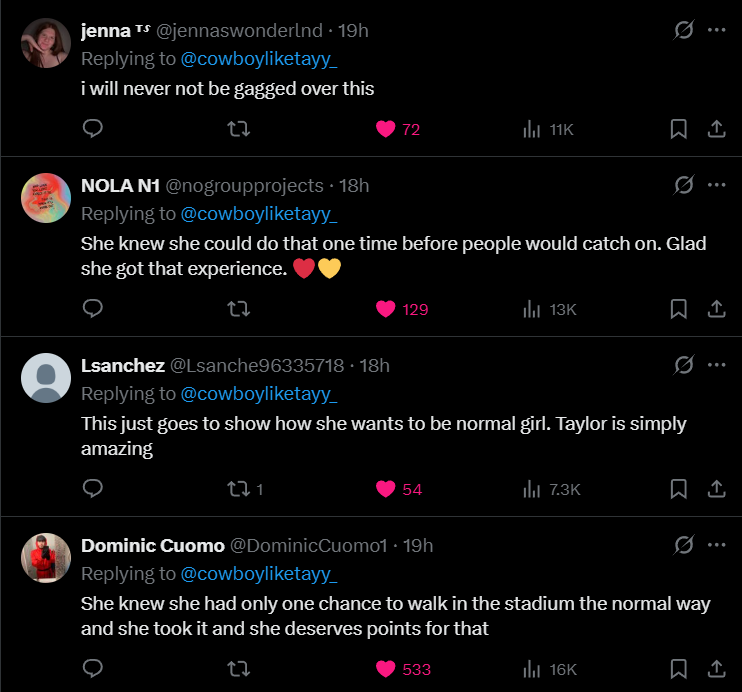 The old video has sparked chaos among fans.(Image via X) Taylor Swift