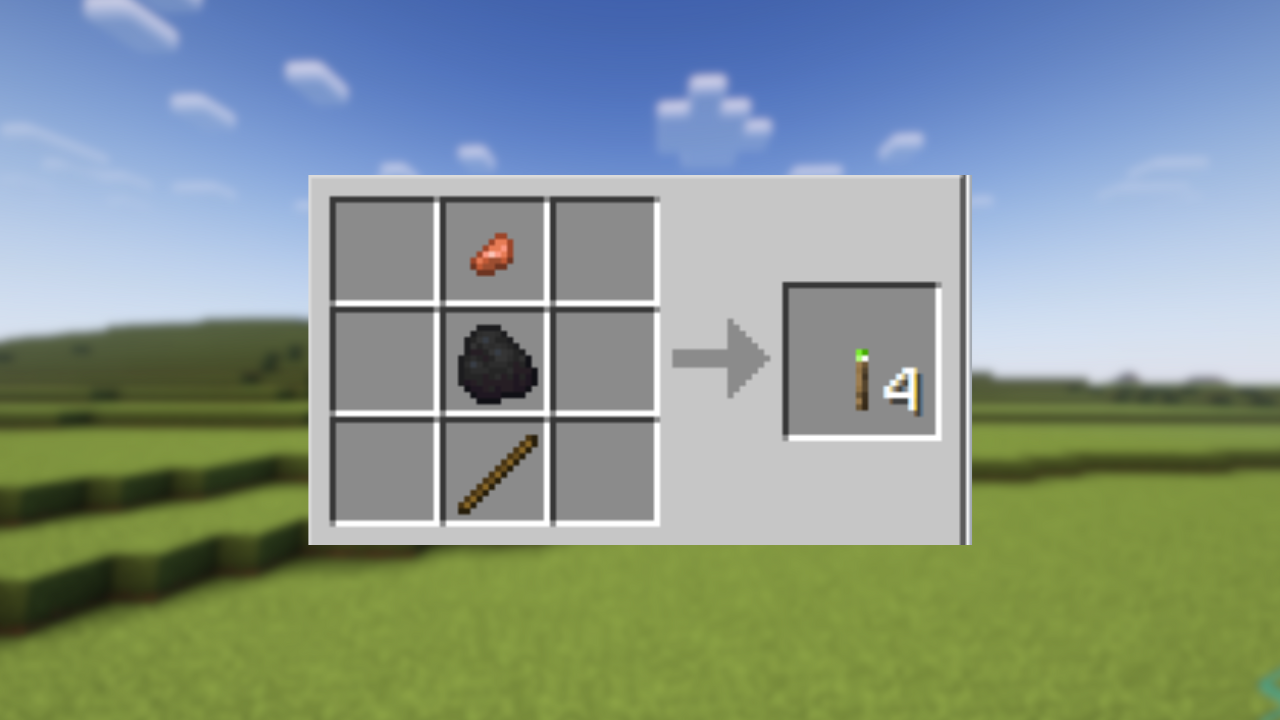 Here is how you can craft the Copper Torch (Image via Mojang) Copper Torch Crafting