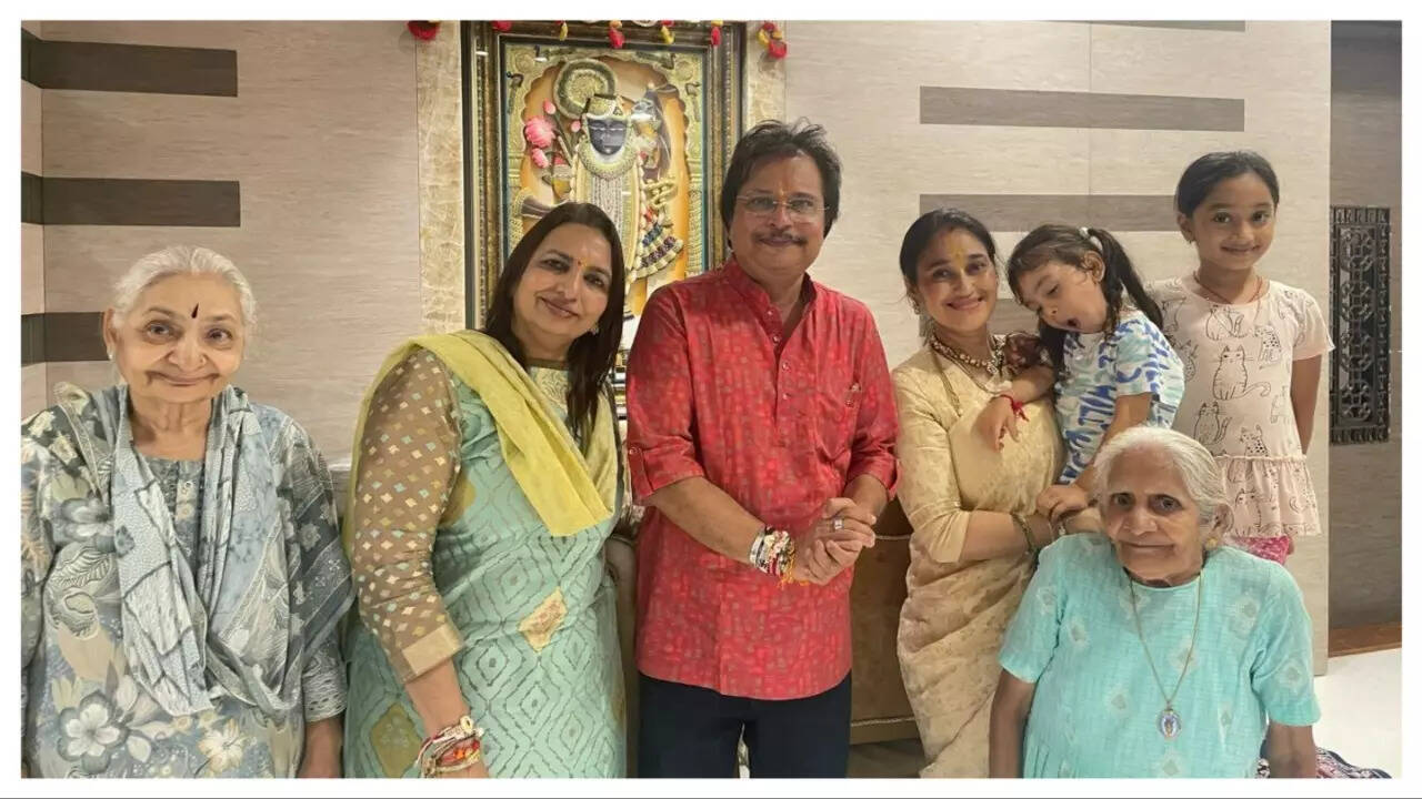 Asit and Disha with their families Asit and Disha with their families