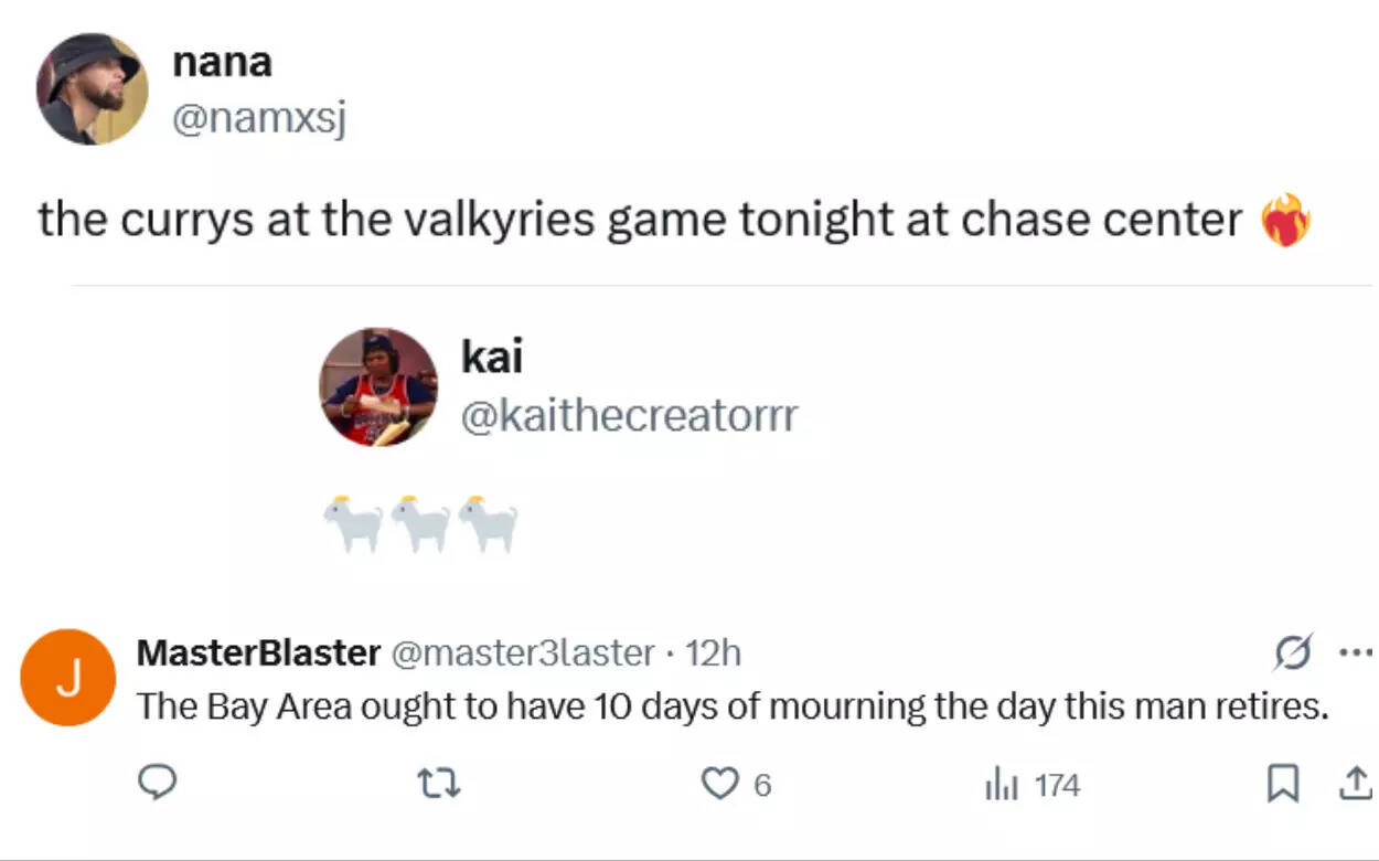 Fans reacted as the NBA icon was spotted at the game (Image via X) Fans reacted as the NBA icon was spotted at the game