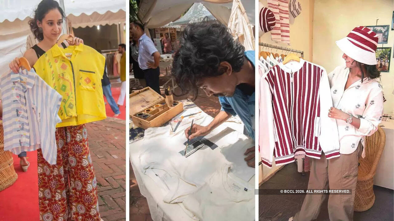 The exhibition promoted traditional methods of weaving and natural dyes