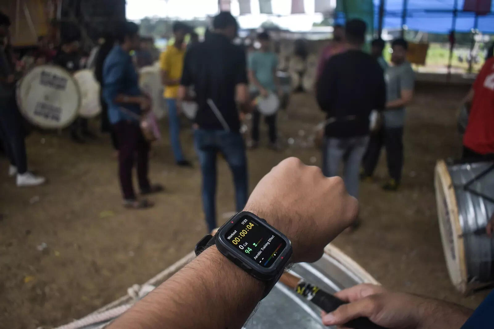 Calorie counter on a smart watch