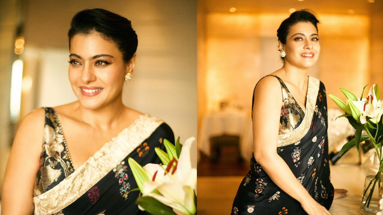 Kajol’s love for black drapes