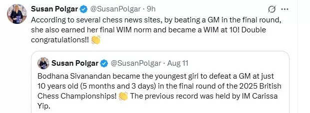 Susan Polgar.