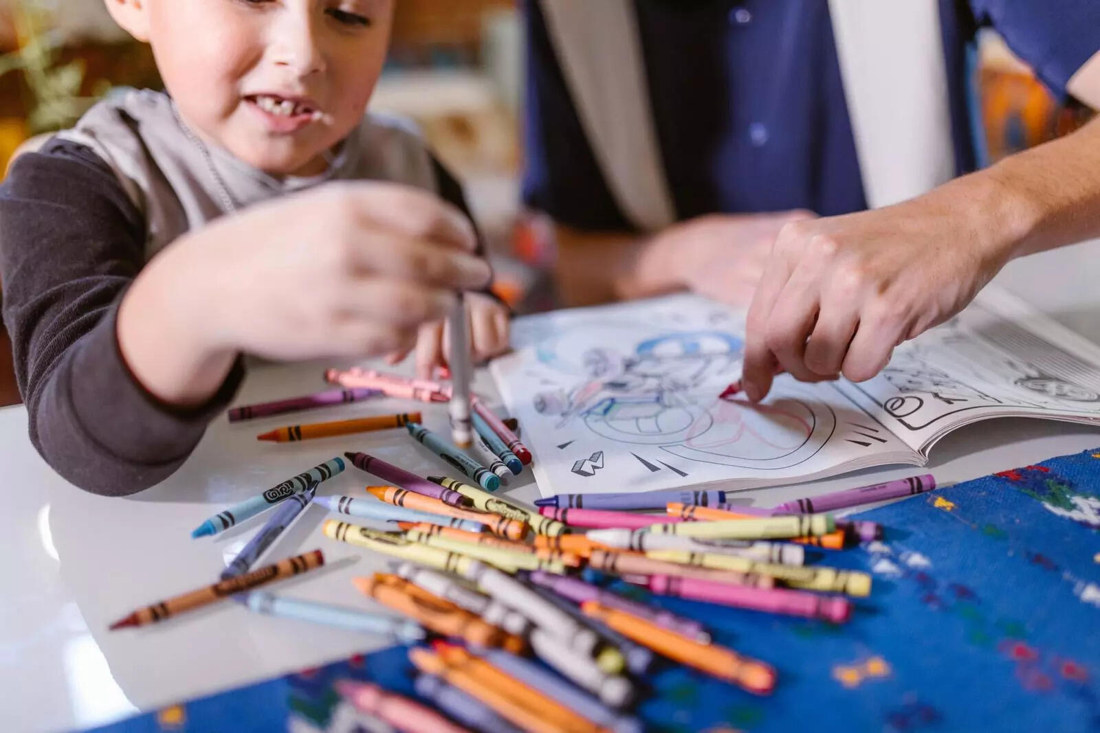 Create rich, playful environments with open-ended toys like blocks, puzzles and art materials